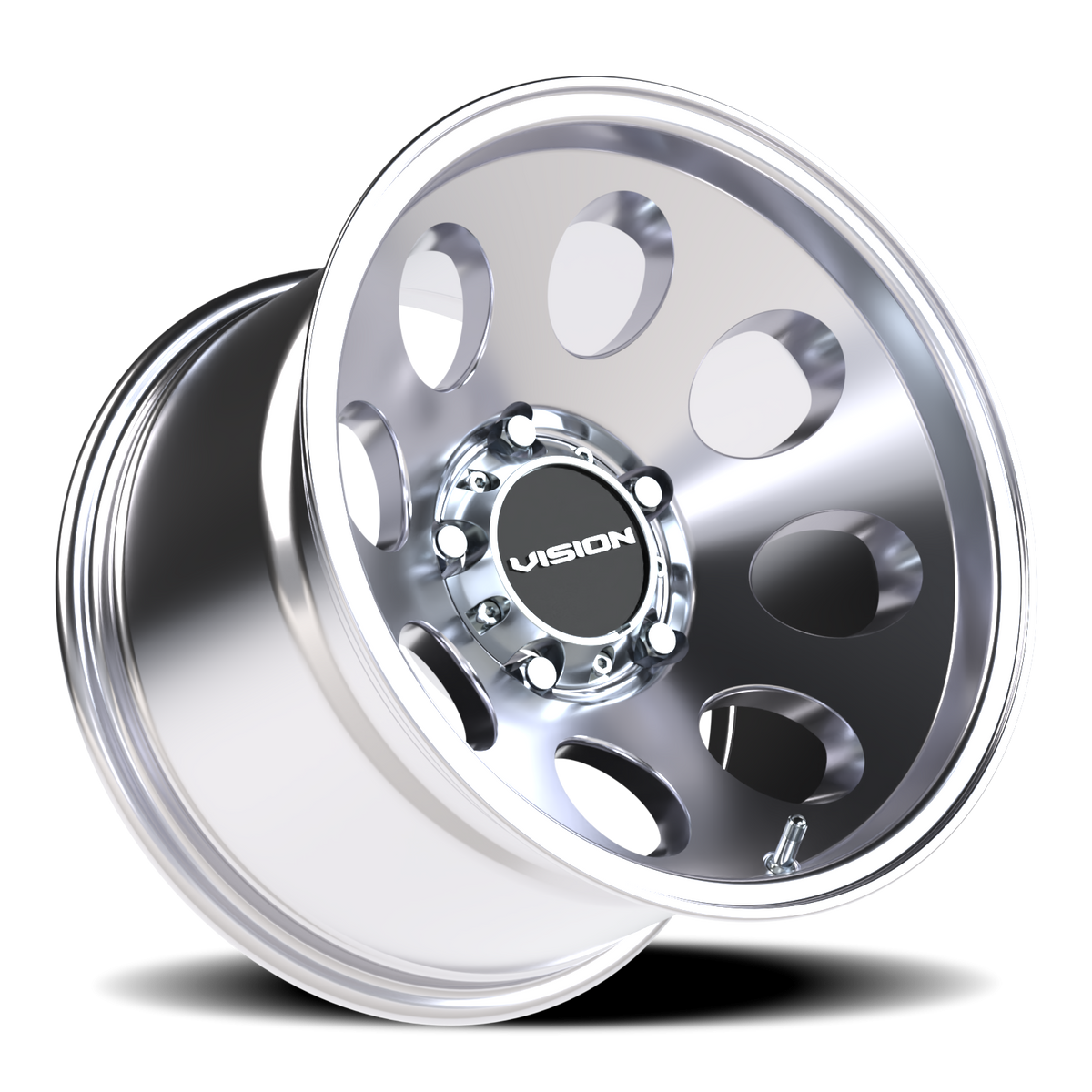 Vision Wheel 56 Polished 16x10 -25 5x139.7mm 110mm - Wheelwiz