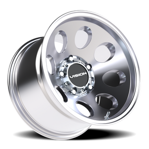 Vision Wheel 56 Polished 16x10 -25 5x139.7mm 110mm - Wheelwiz