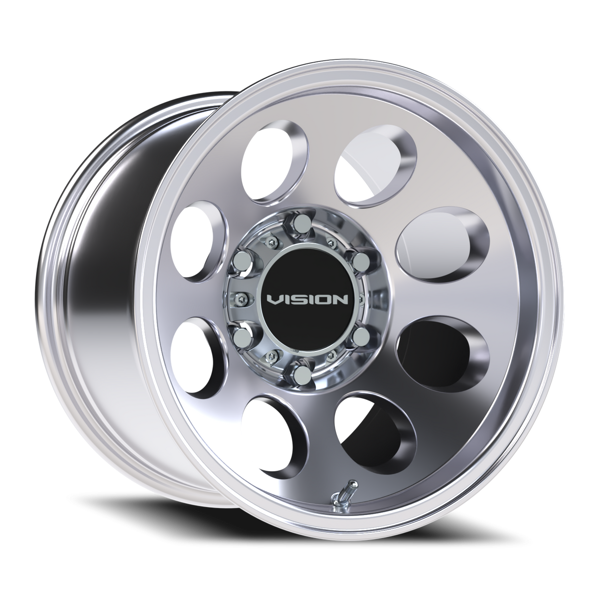 Vision Wheel 56 Polished 15x10 -25 6x139.7mm 110mm - Wheelwiz