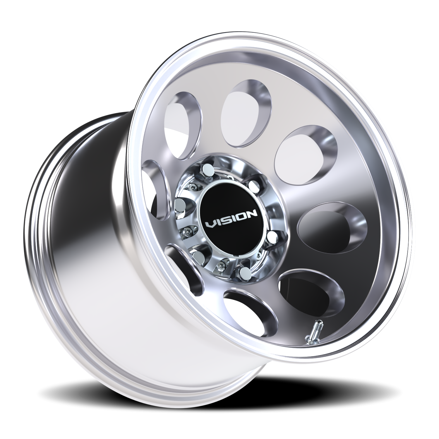 Vision Wheel 56 Polished 15x10 -25 6x139.7mm 110mm - Wheelwiz