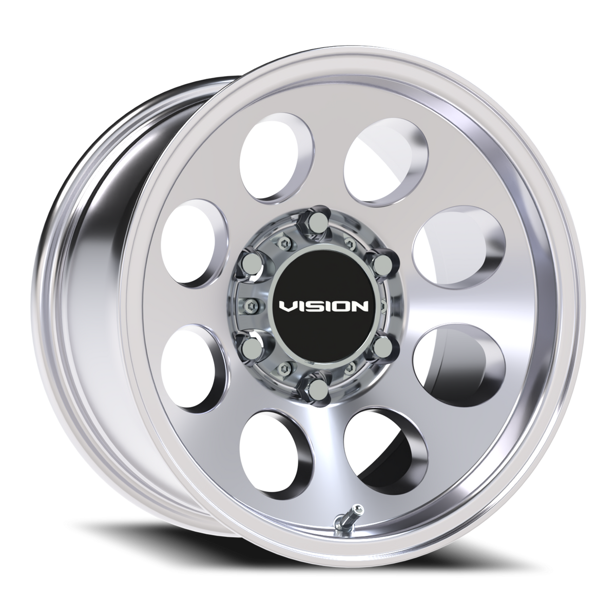 Vision Wheel 56 Polished 15x8 -19 6x139.7mm 110mm - Wheelwiz