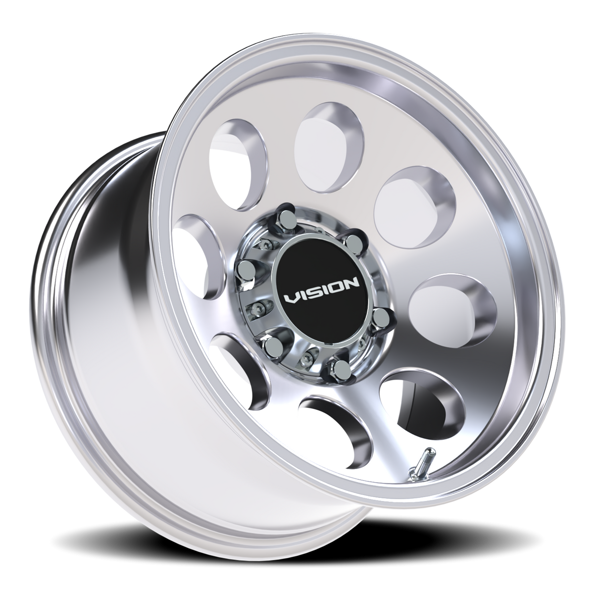 Vision Wheel 56 Polished 15x8 -19 6x139.7mm 110mm - Wheelwiz