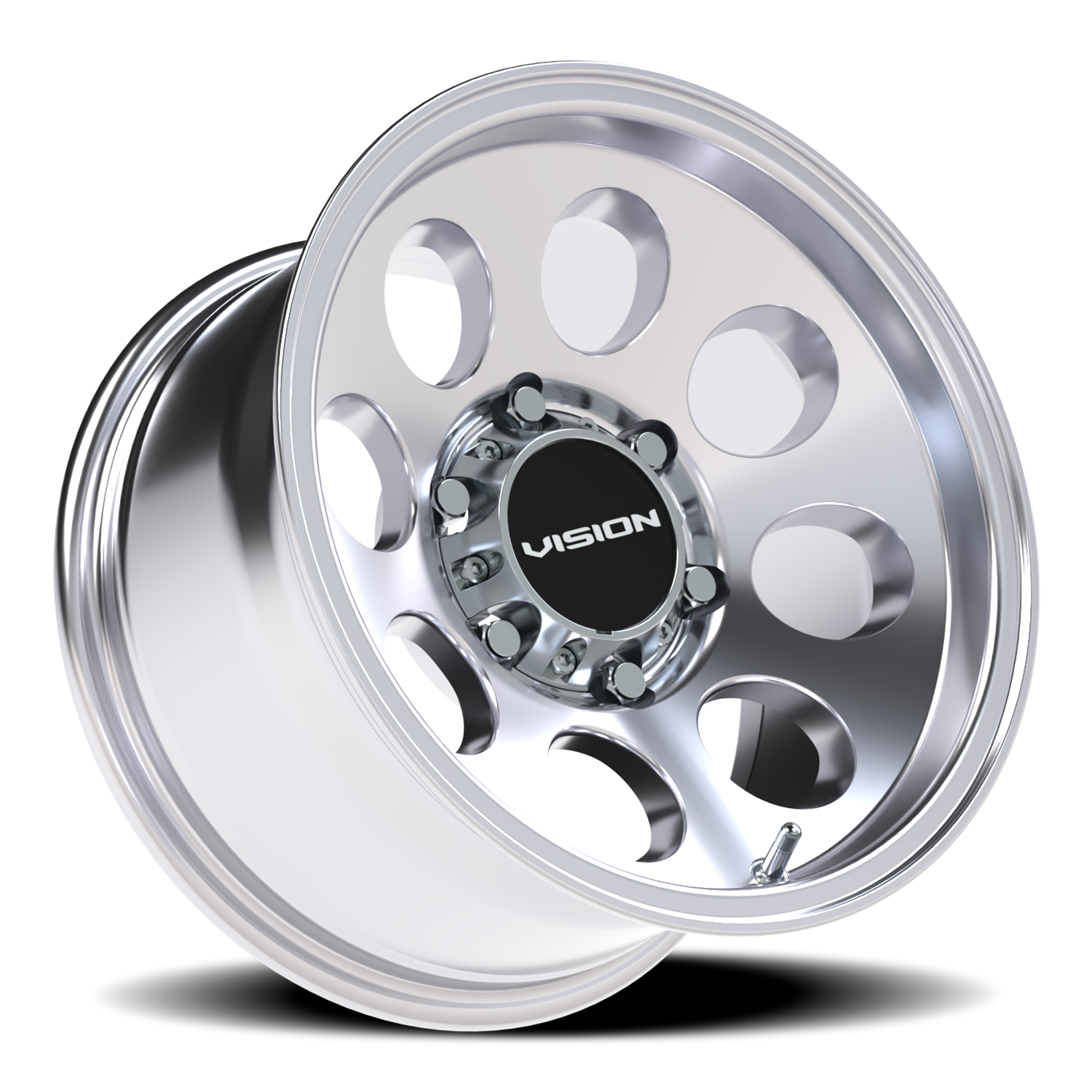 Vision Wheel 56 Polished 15x8 -19 6x139.7mm 110mm - Wheelwiz