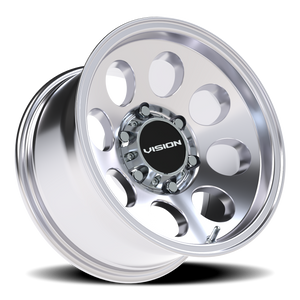 Vision Wheel 56 Polished 15x8 -19 6x139.7mm 110mm - Wheelwiz