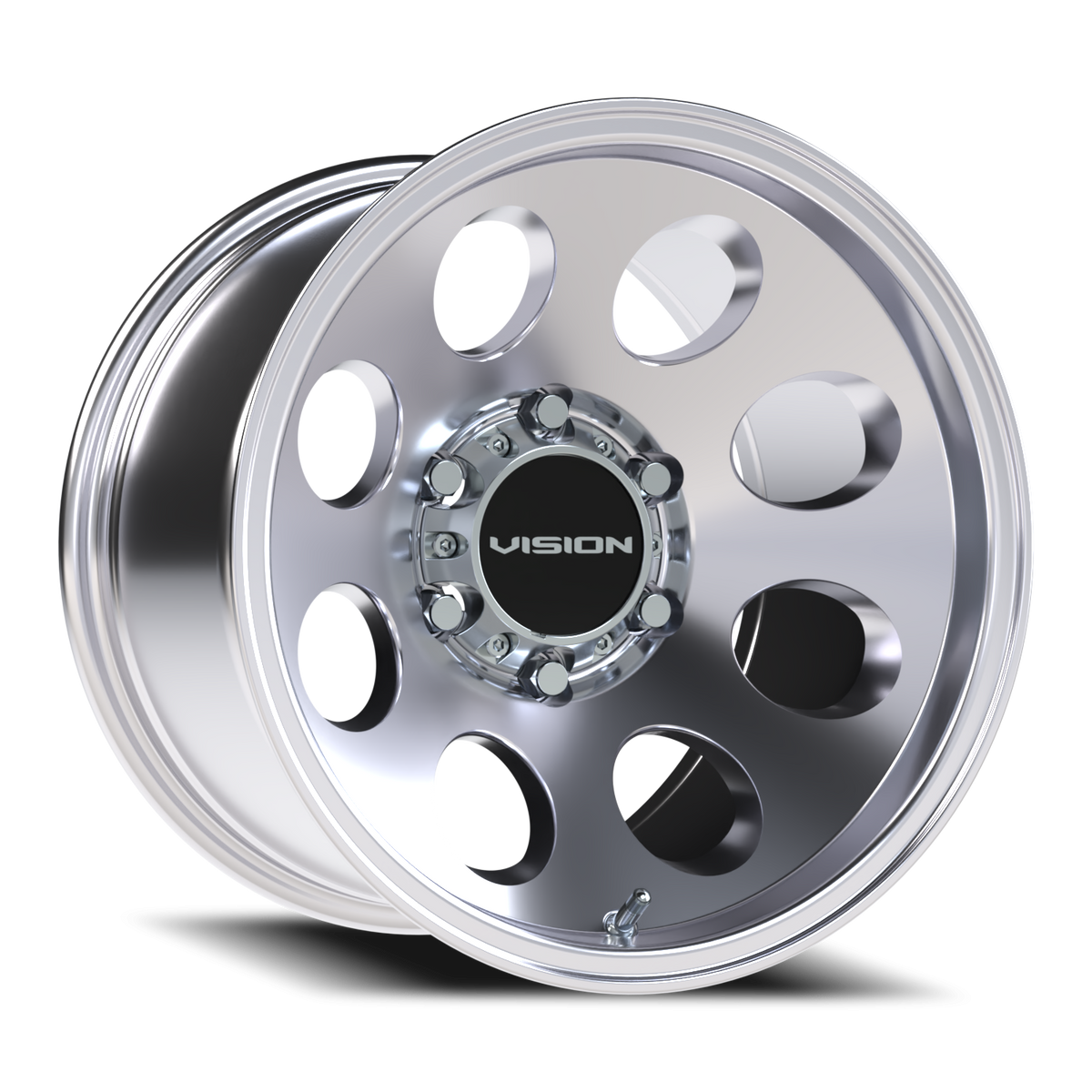 Vision Wheel 56 Polished 16x10 -25 6x139.7mm 110mm - Wheelwiz