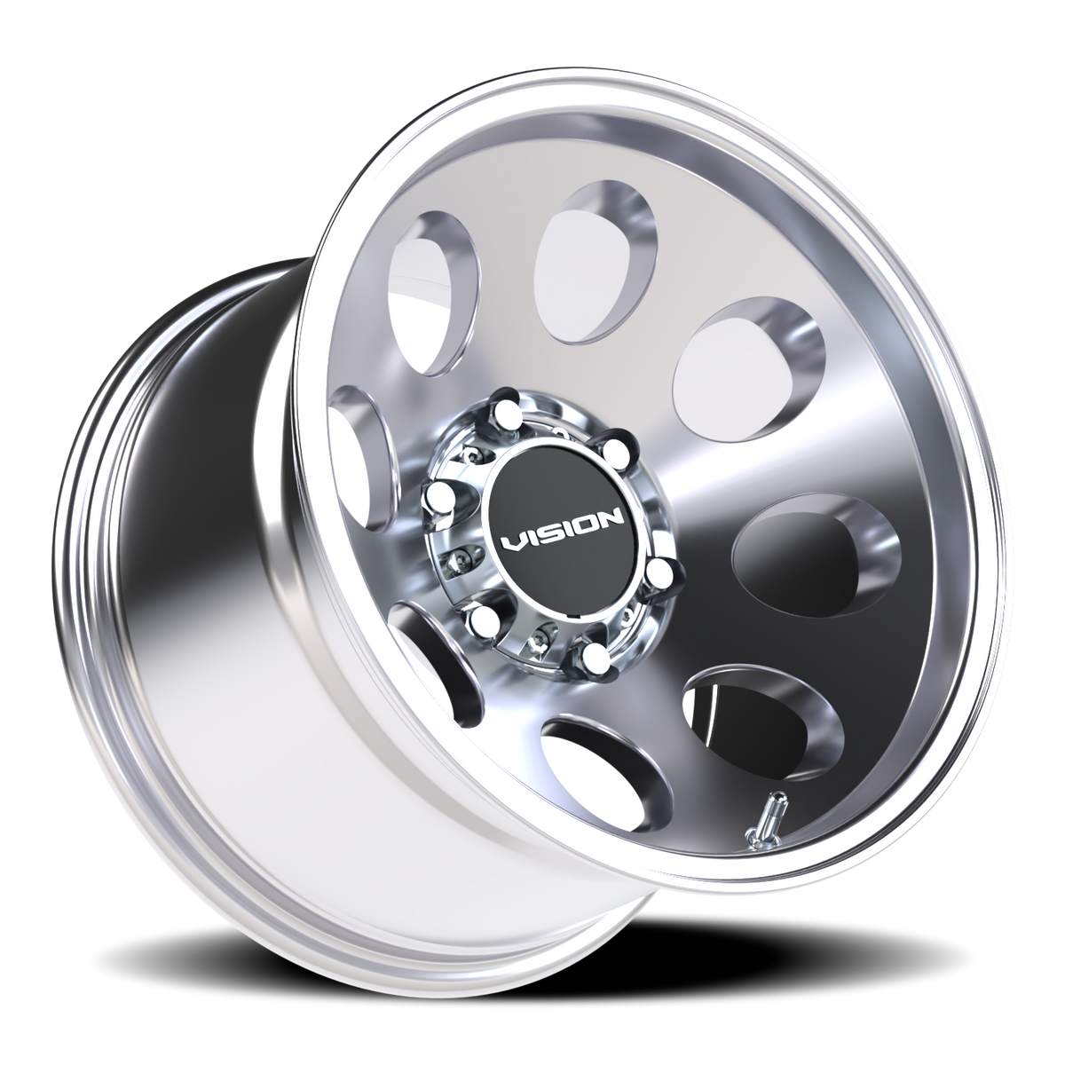 Vision Wheel 56 Polished 16x10 -25 6x139.7mm 110mm - Wheelwiz