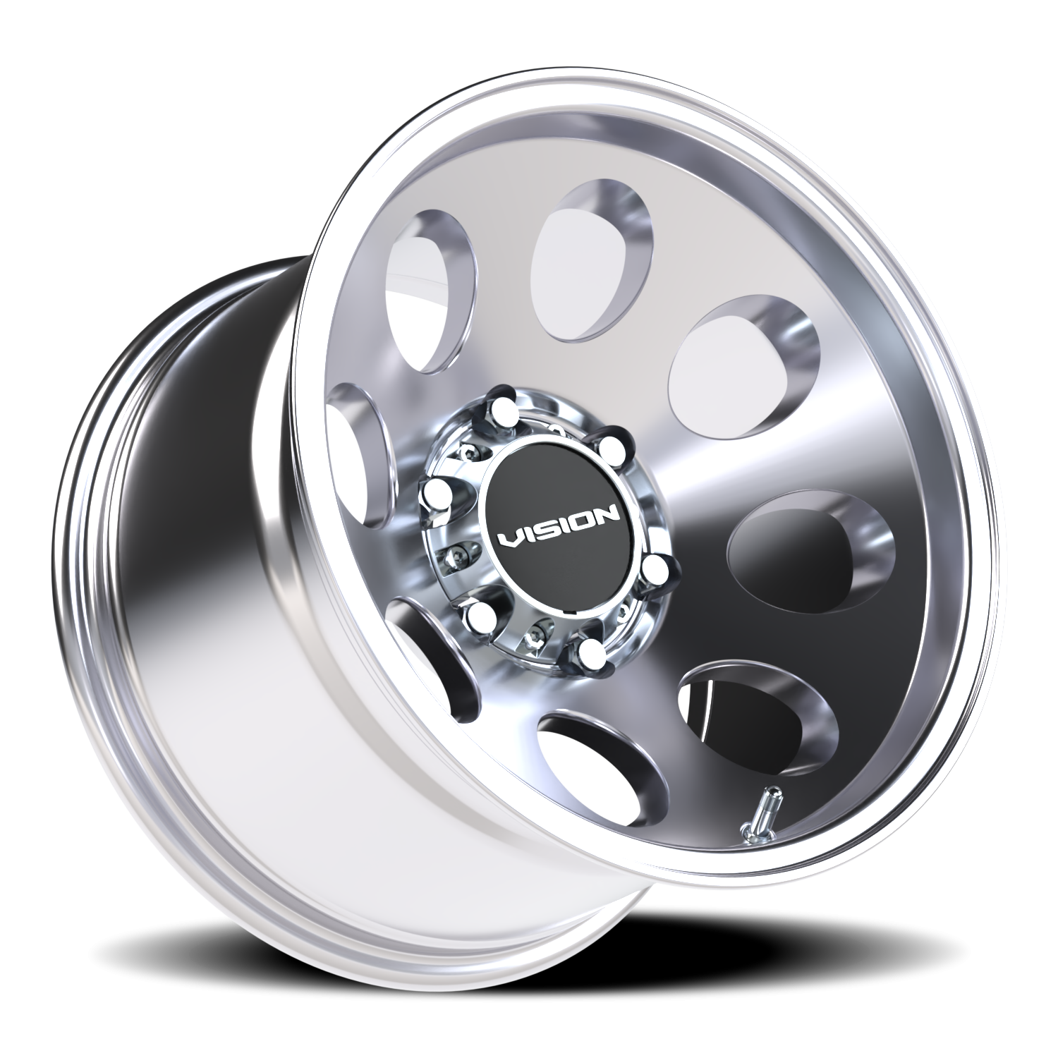 Vision Wheel 56 Polished 16x10 -25 6x139.7mm 110mm - Wheelwiz