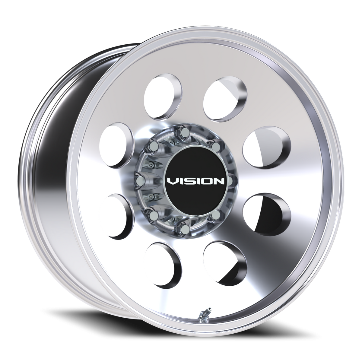 Vision Wheel 56 Polished 20x10 -25 8x170mm 125.2mm - Wheelwiz