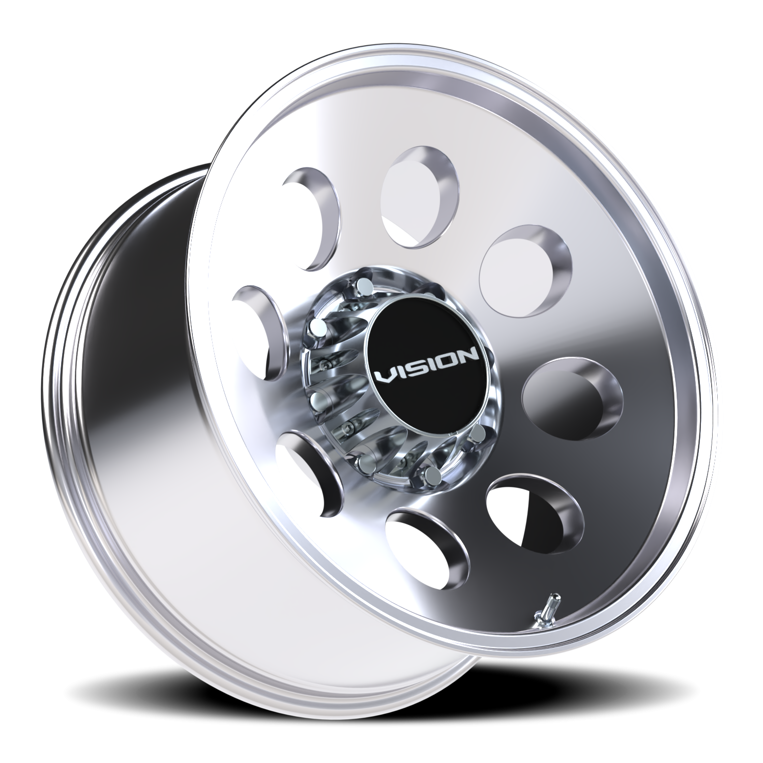 Vision Wheel 56 Polished 20x10 -25 8x165.1mm 125.2mm - Wheelwiz