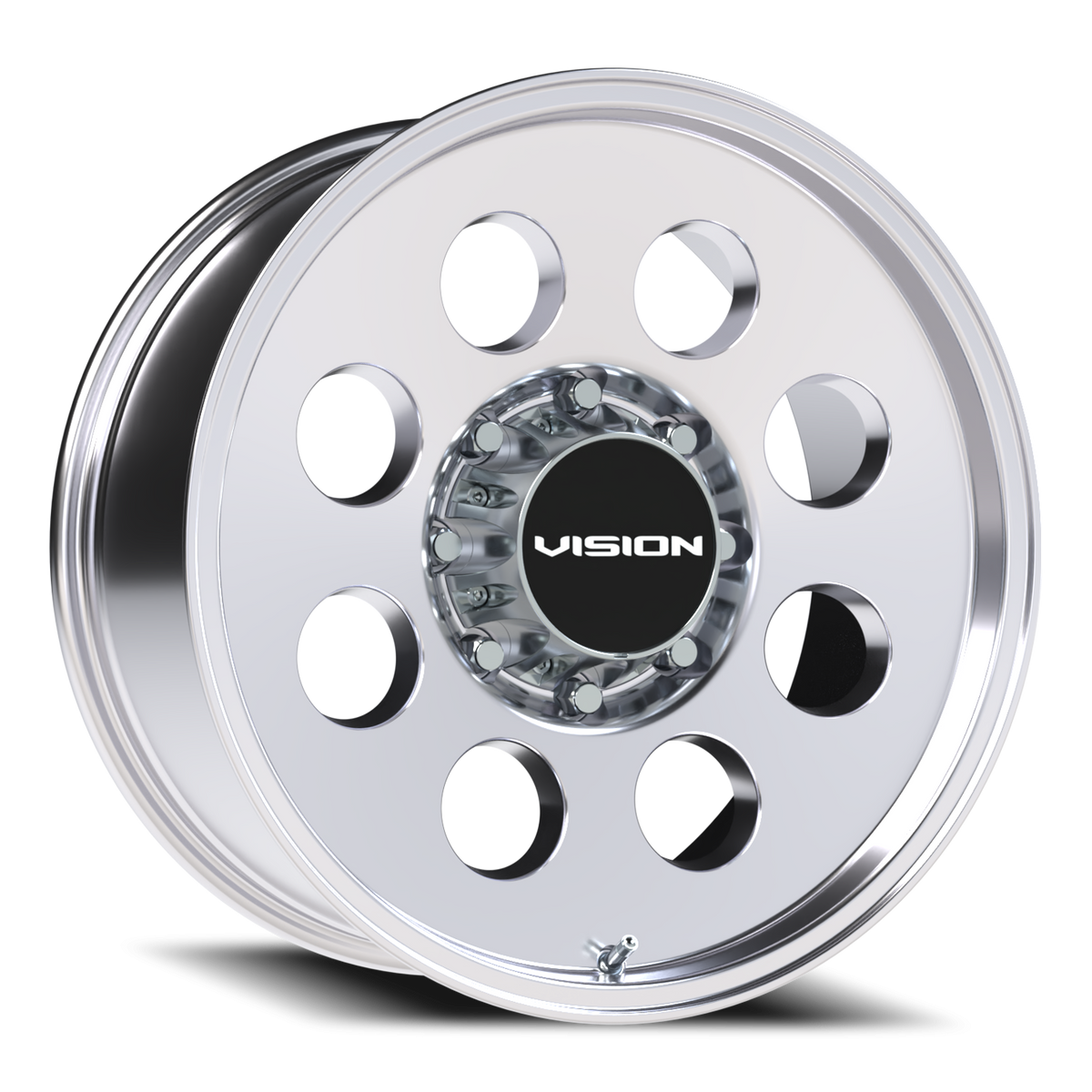 Vision Wheel 56 Polished 20x9 +12 8x180mm 124.3mm - Wheelwiz