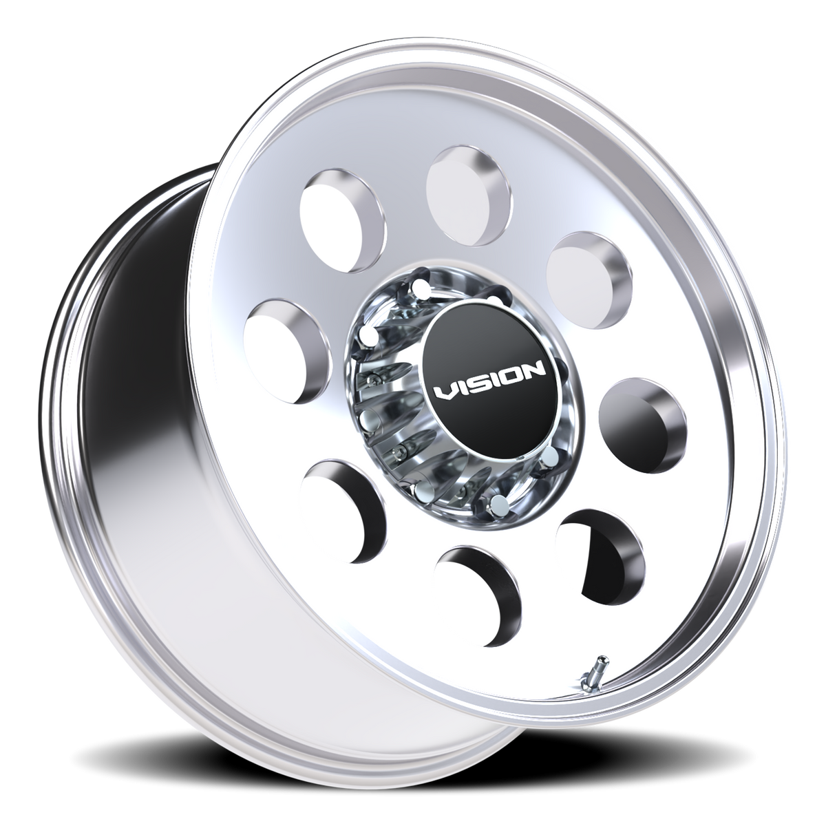 Vision Wheel 56 Polished 20x9 +12 8x180mm 124.3mm - Wheelwiz