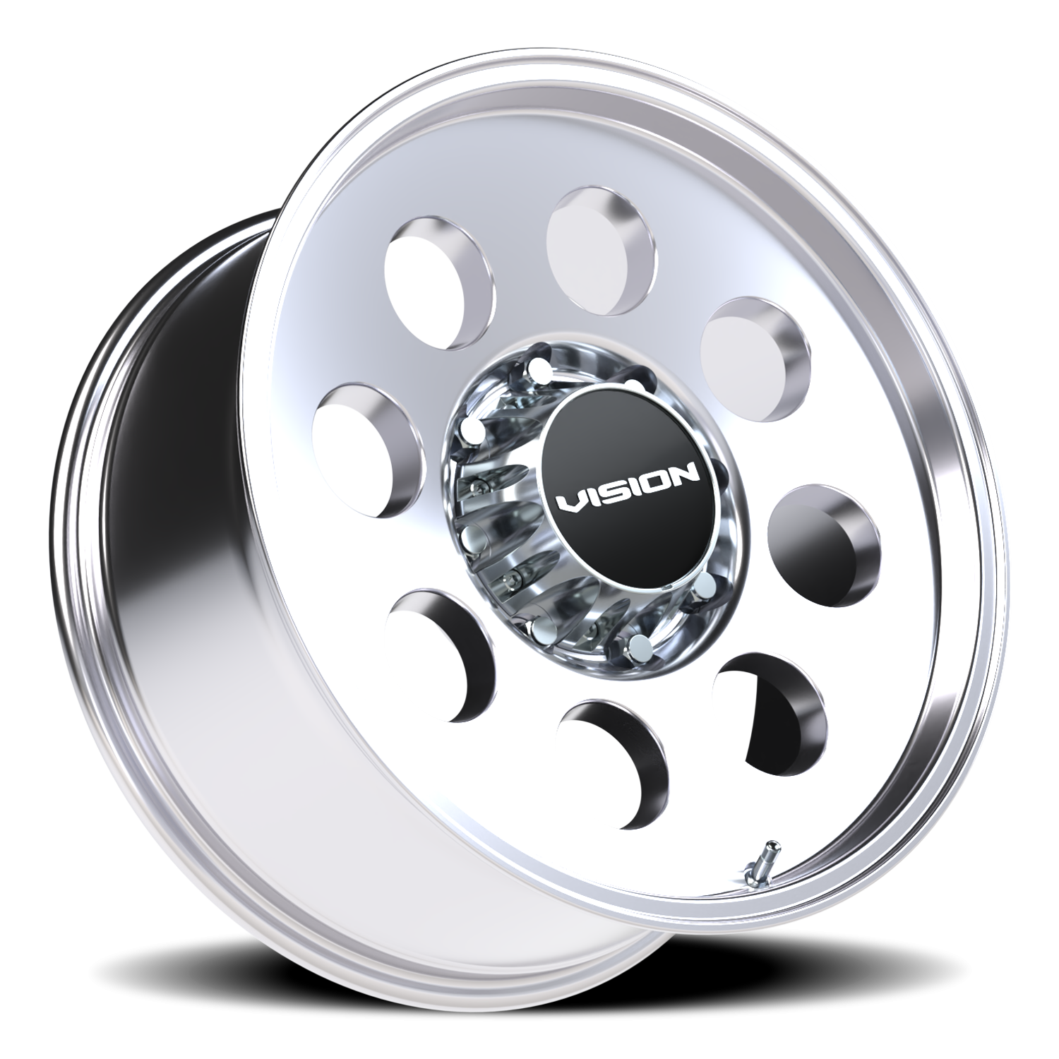 Vision Wheel 56 Polished 20x9 +12 8x180mm 124.3mm - Wheelwiz