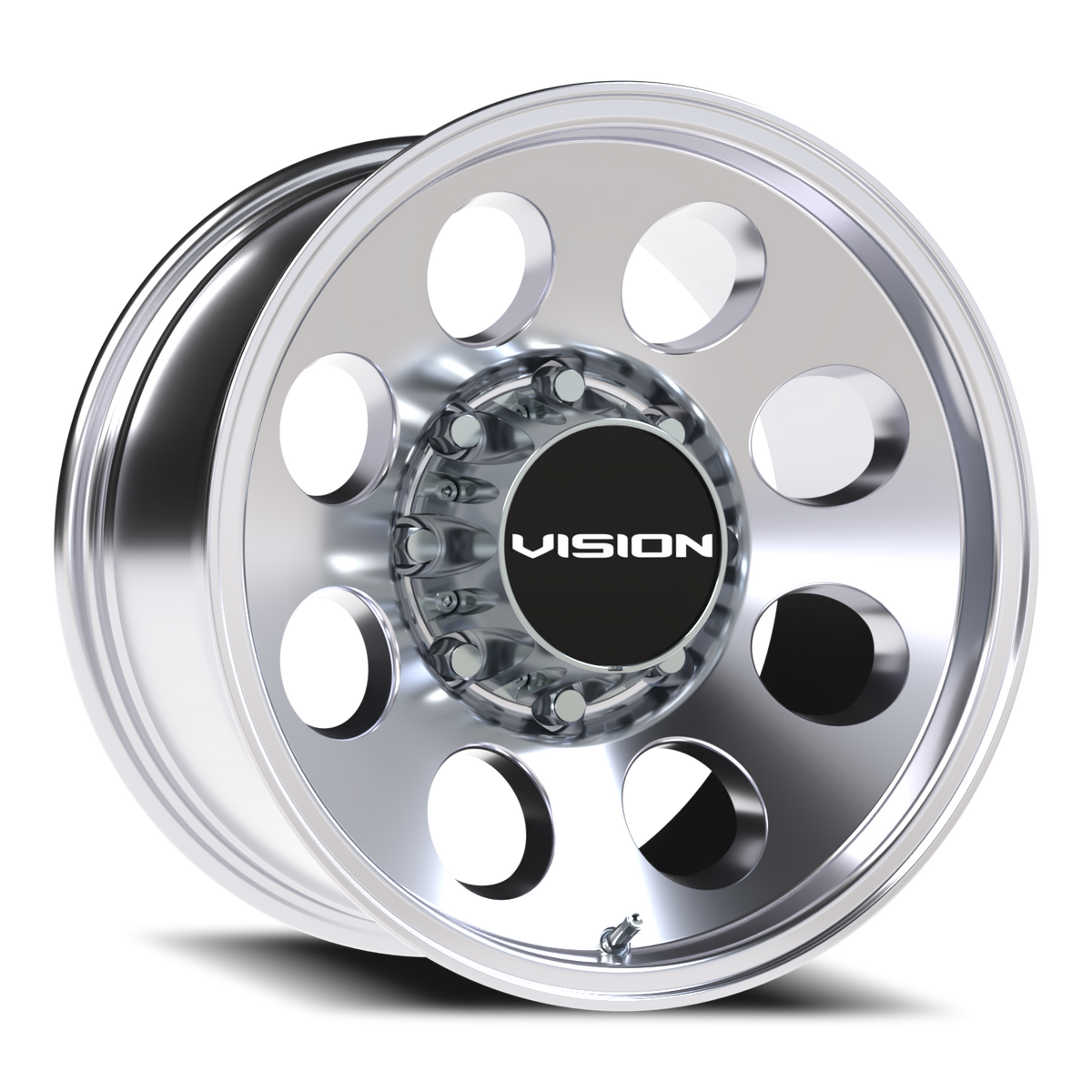 Vision Wheel 56 Polished 17x9 -12 8x170mm 125.2mm - Wheelwiz