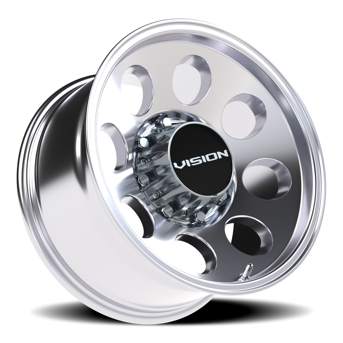 Vision Wheel 56 Polished 17x9 -12 8x165.1mm 125.2mm - Wheelwiz
