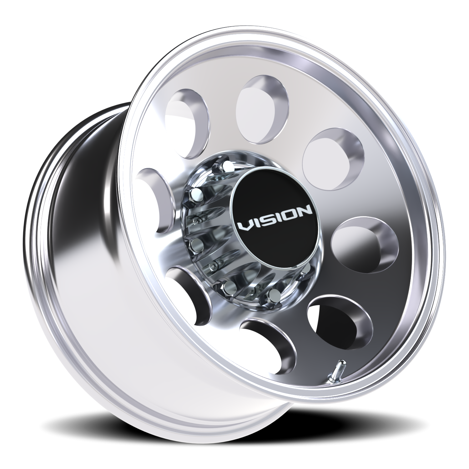 Vision Wheel 56 Polished 17x9 -12 8x165.1mm 125.2mm - Wheelwiz