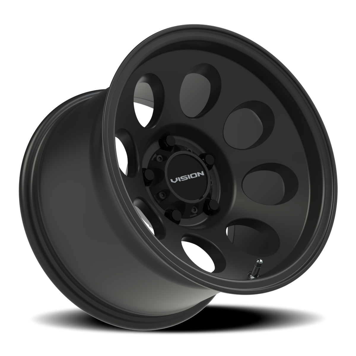 Vision Wheel 56 Satin Black 15x10 -25 5x114.3mm 83.1mm - Wheelwiz