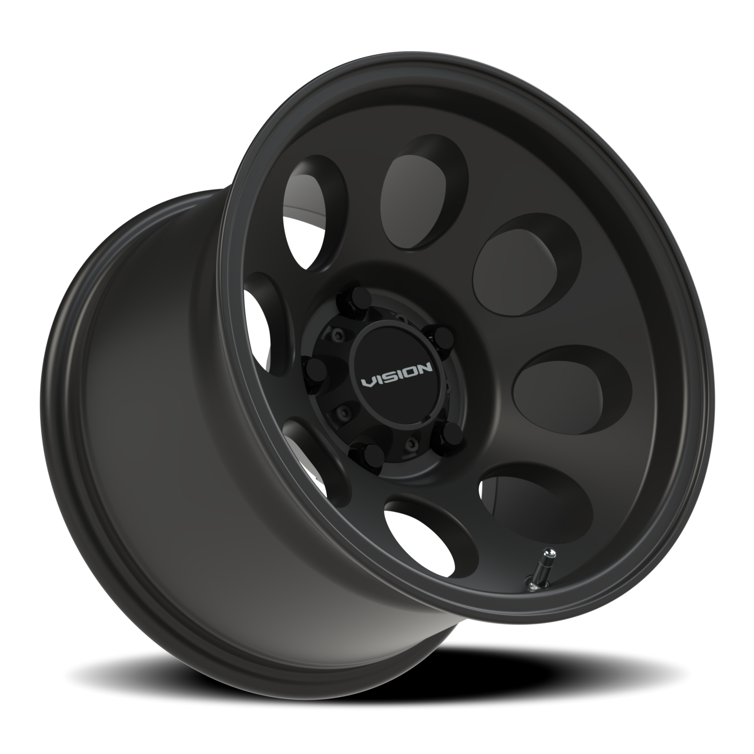Vision Wheel 56 Satin Black 15x10 -25 5x114.3mm 83.1mm - Wheelwiz