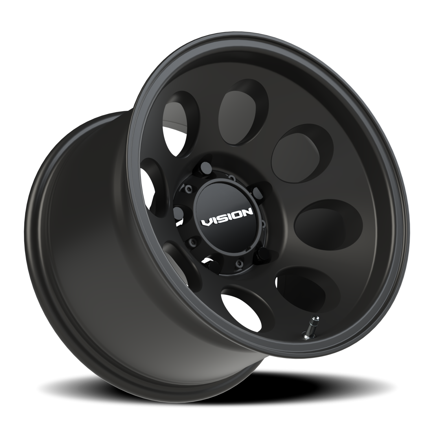 Vision Wheel 56 Satin Black 15x10 -25 5x139.7mm 110mm - Wheelwiz