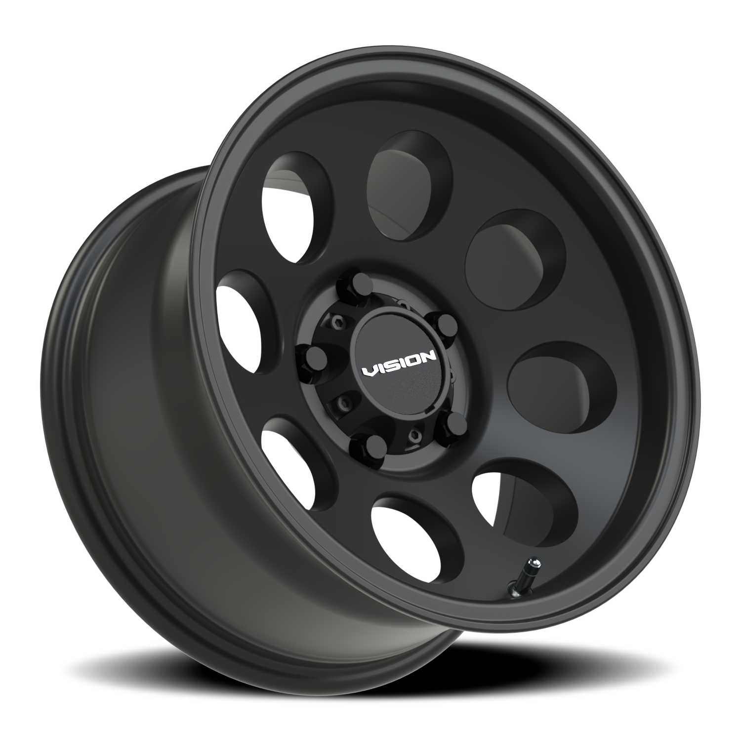 Vision Wheel 56 Satin Black 15x8 -19 5x127mm 83.1mm - Wheelwiz