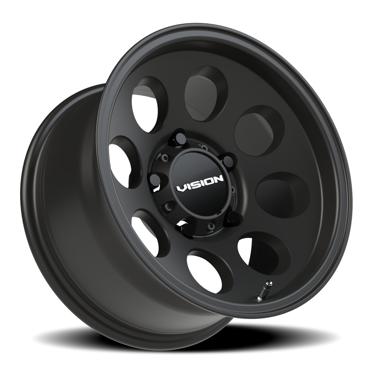 Vision Wheel 56 Satin Black 15x8 -19 5x139.7mm 110mm - Wheelwiz