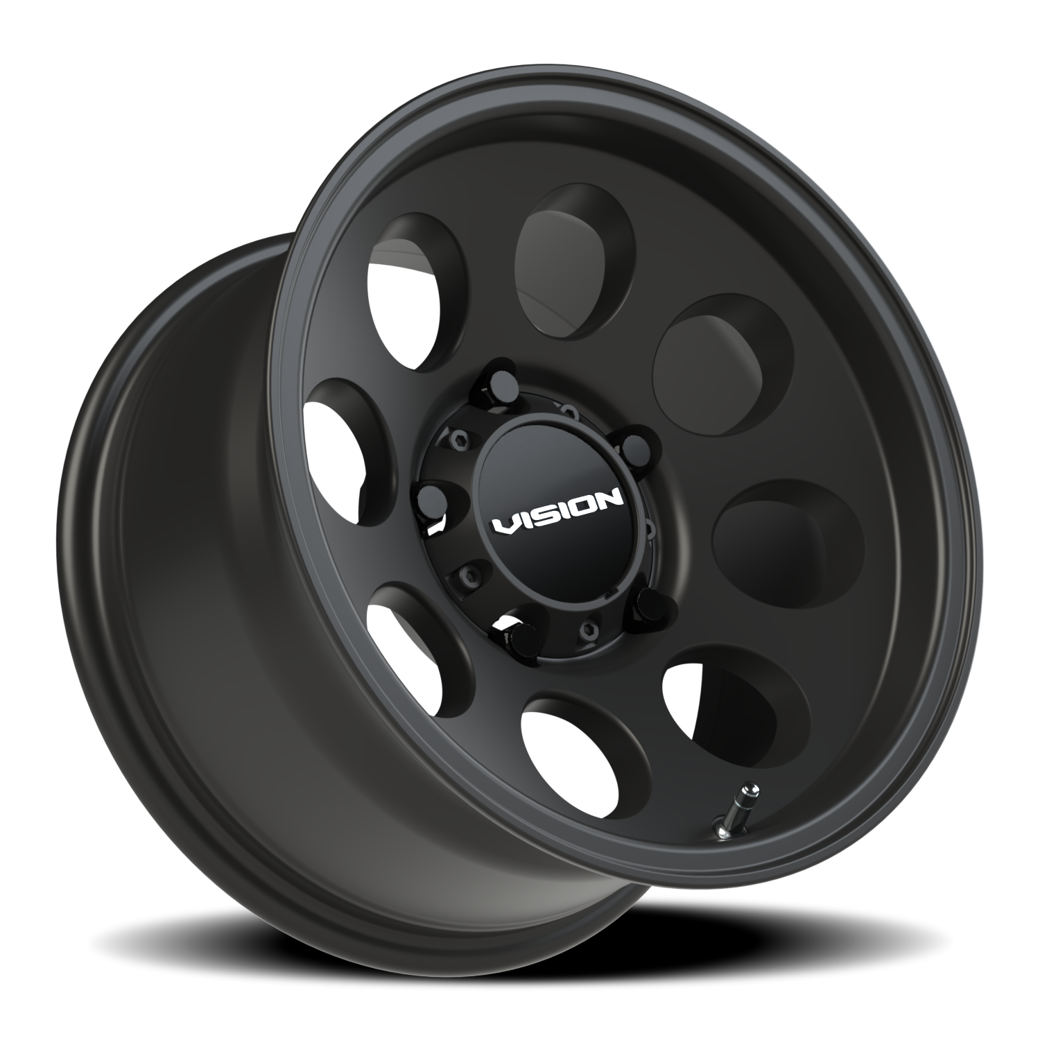 Vision Wheel 56 Satin Black 15x8 -19 5x139.7mm 110mm - Wheelwiz