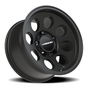 Vision Wheel 56 Satin Black 15x8 -19 5x139.7mm 110mm - Wheelwiz