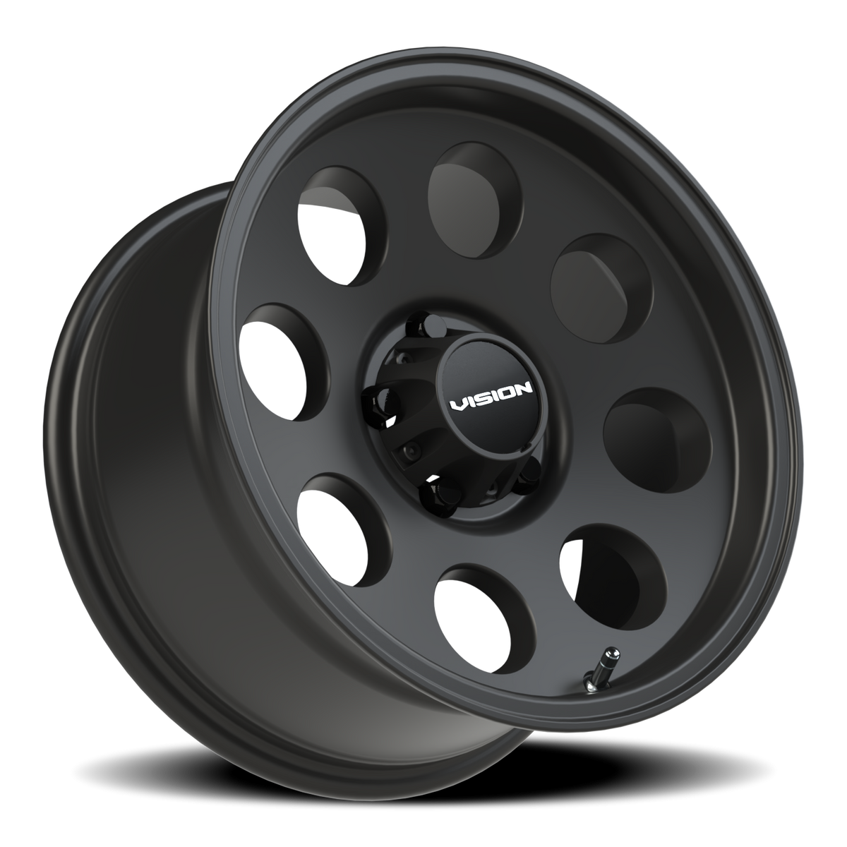 Vision Wheel 56 Satin Black 16x8 0 5x127mm 78.1mm - Wheelwiz