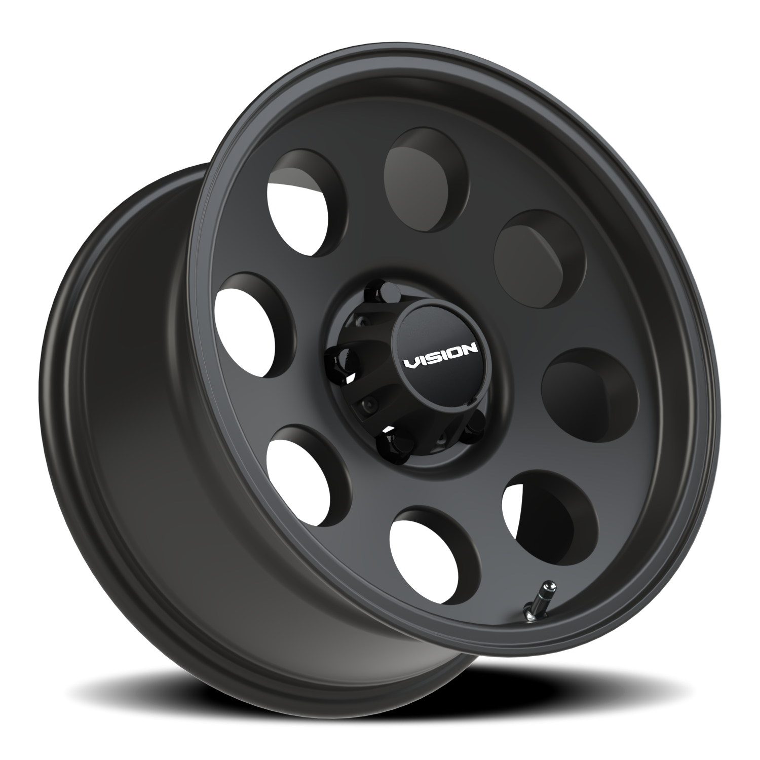 Vision Wheel 56 Satin Black 16x8 0 5x127mm 78.1mm - Wheelwiz