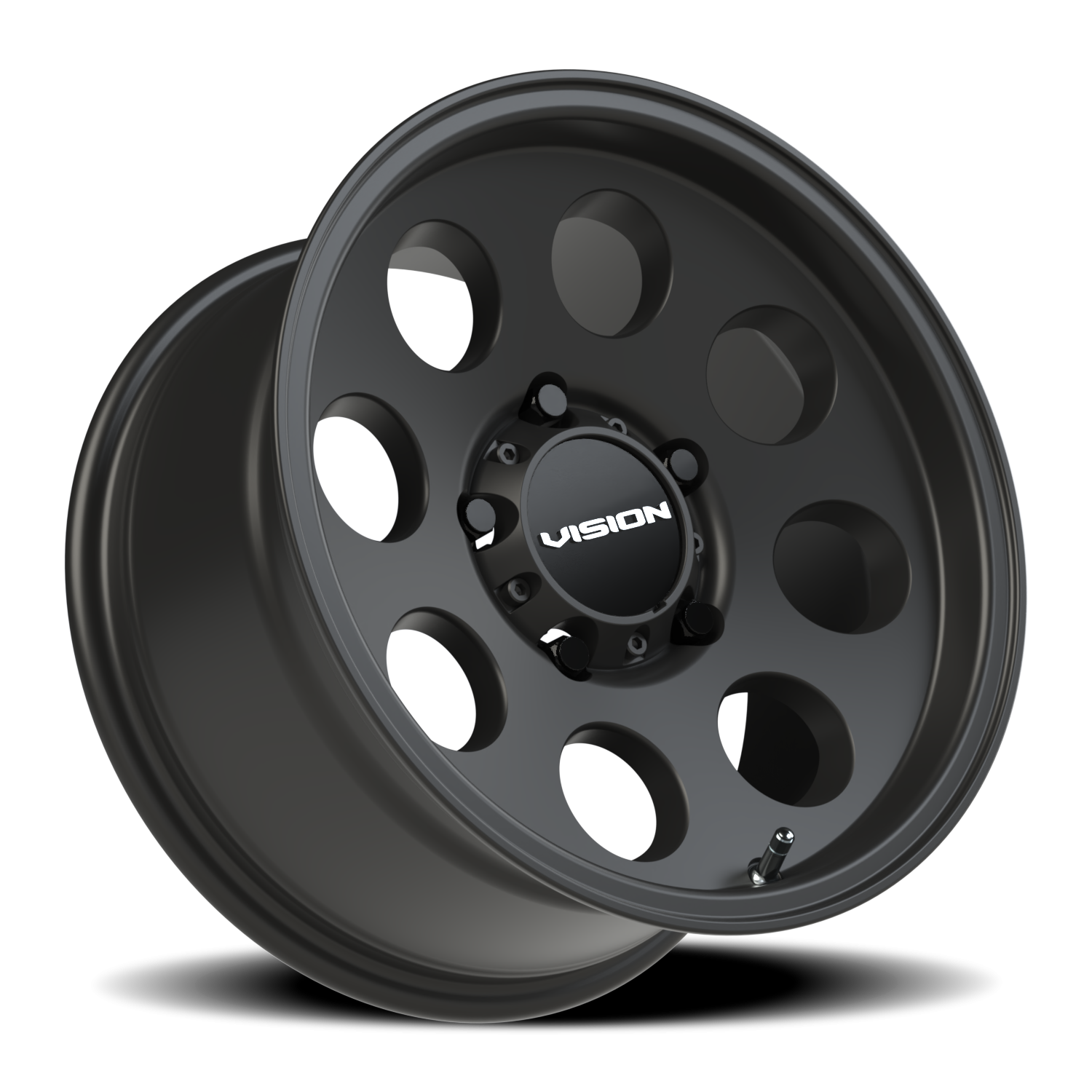 Vision Wheel 56 Satin Black 16x8 0 5x139.7mm 110mm - Wheelwiz