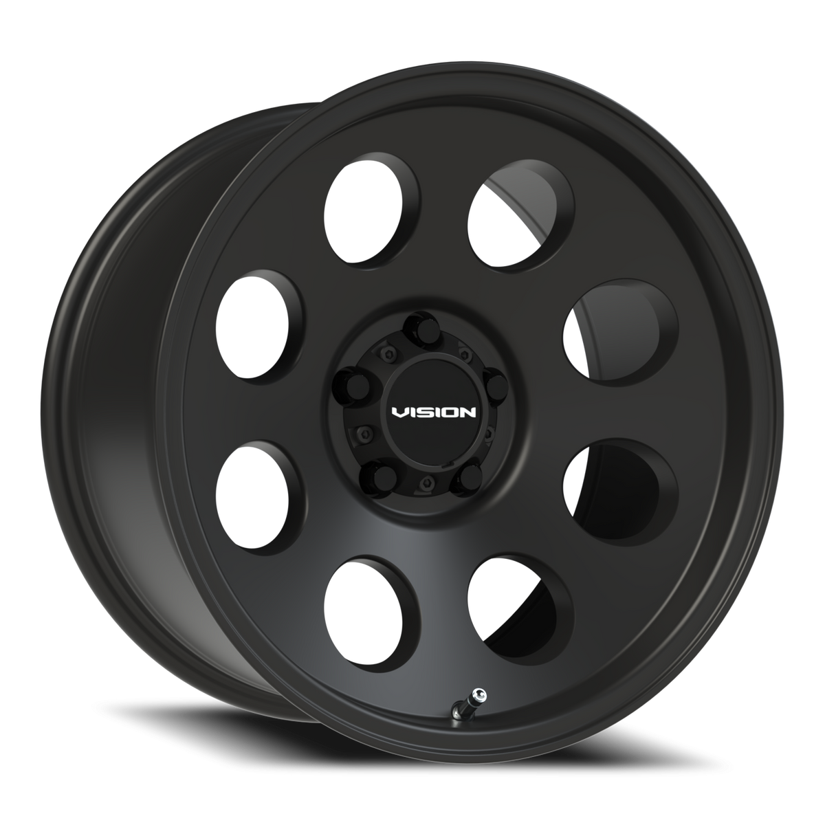 Vision Wheel 56 Satin Black 17x9 -12 5x127mm 78.1mm - Wheelwiz