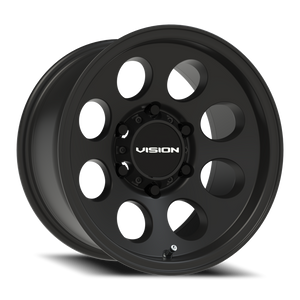 Vision Wheel 56 Satin Black 15x8 -19 6x139.7mm 110mm - Wheelwiz