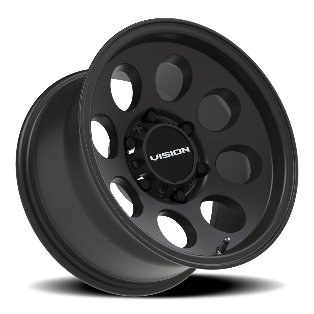 Vision Wheel 56 Satin Black 15x8 -19 6x139.7mm 110mm - Wheelwiz