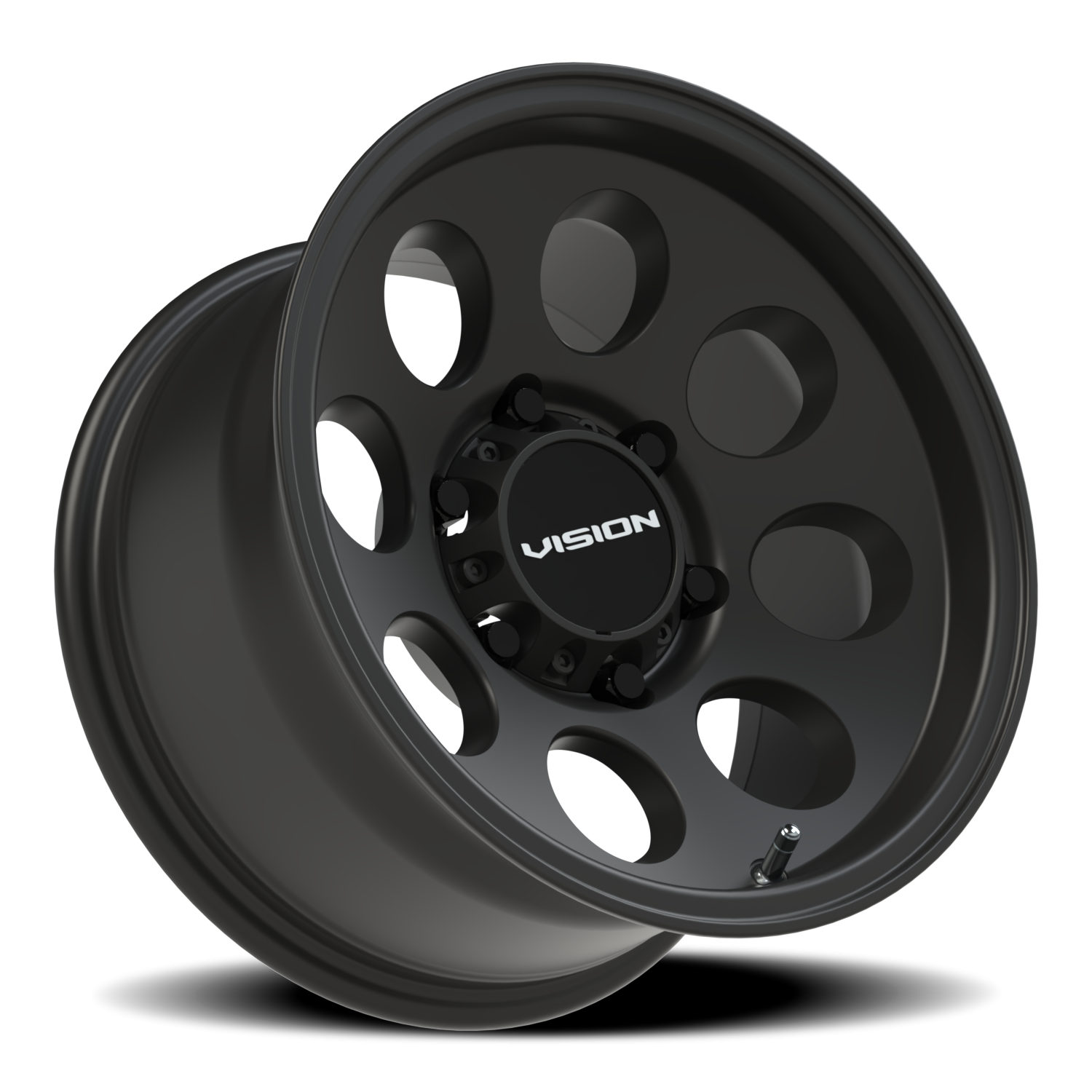Vision Wheel 56 Satin Black 15x8 -19 6x139.7mm 110mm - Wheelwiz