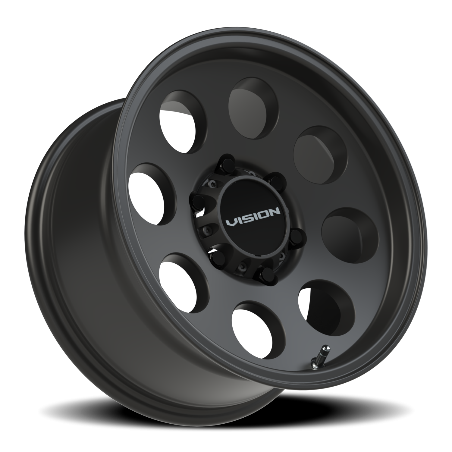 Vision Wheel 56 Satin Black 16x8 0 6x139.7mm 110mm - Wheelwiz