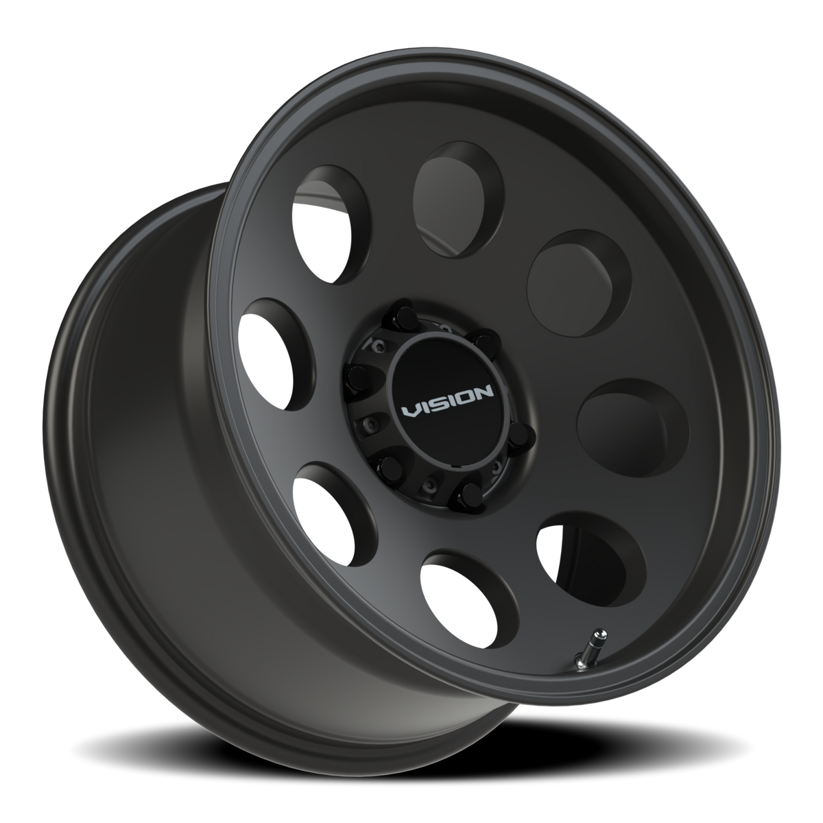 Vision Wheel 56 Satin Black 17x9 -12 6x139.7mm 106.2mm - Wheelwiz