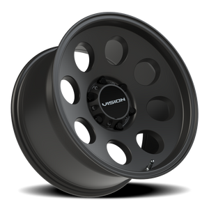 Vision Wheel 56 Satin Black 17x9 -12 6x139.7mm 106.2mm - Wheelwiz