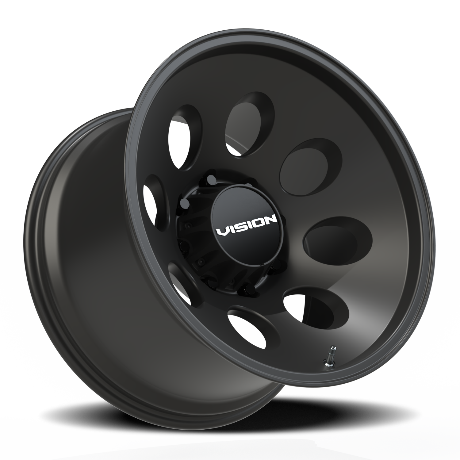 Vision Wheel 56 Satin Black 20x12 -44 8x165.1mm 125.2mm - Wheelwiz