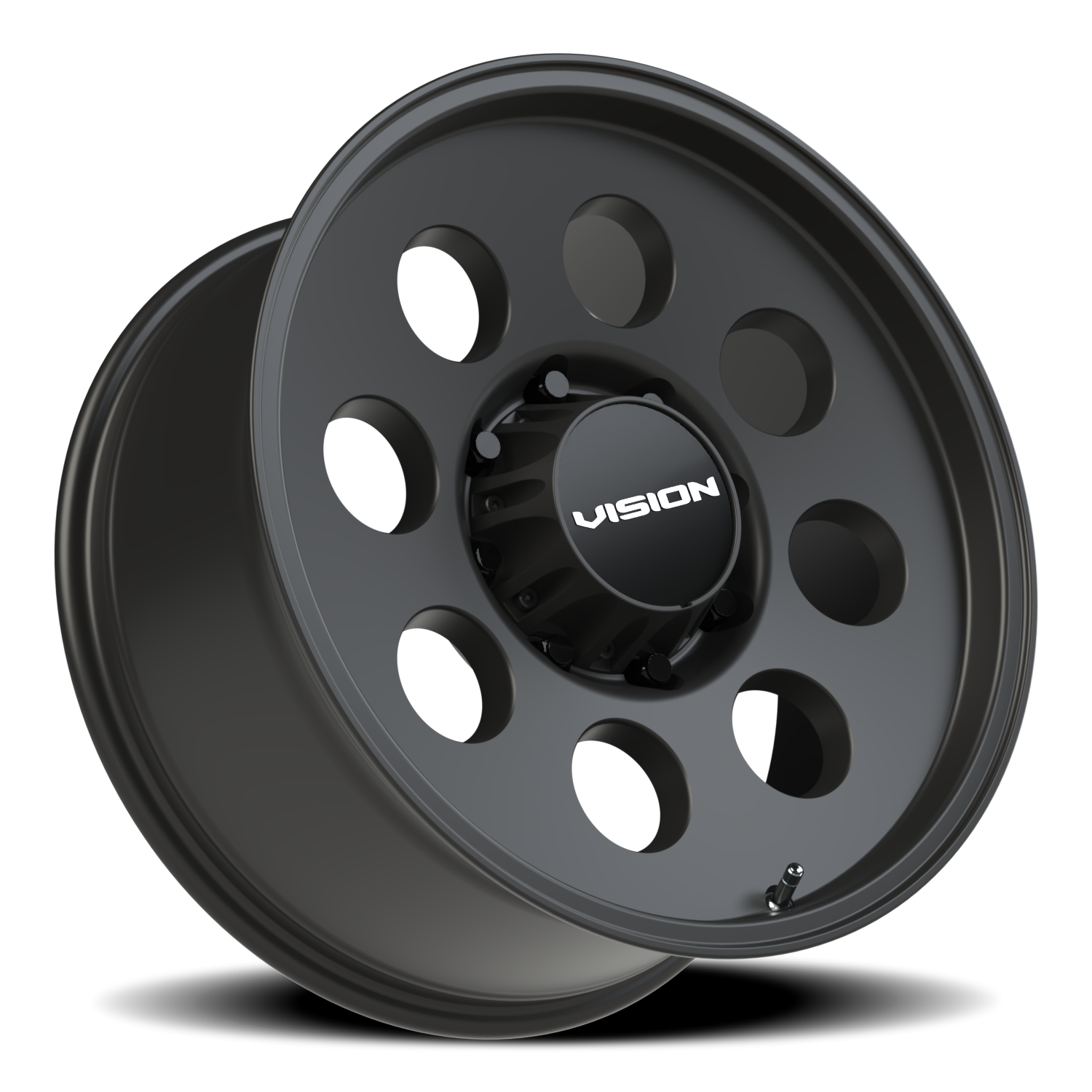 Vision Wheel 56 Satin Black 20x9 +12 8x180mm 124.3mm - Wheelwiz