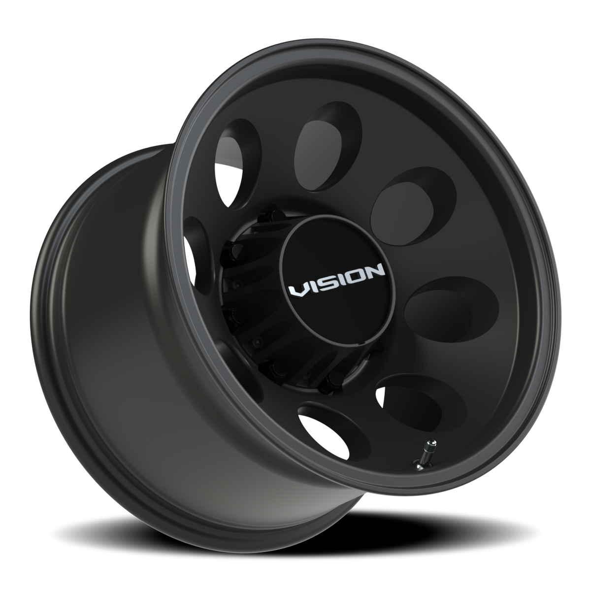 Vision Wheel 56 Satin Black 16x10 -25 8x165.1mm 130.8mm - Wheelwiz