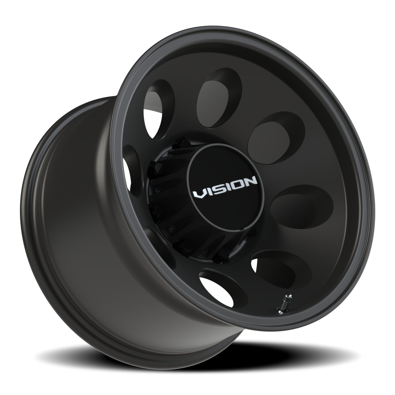 Vision Wheel 56 Satin Black 16x10 -25 8x165.1mm 130.8mm - Wheelwiz