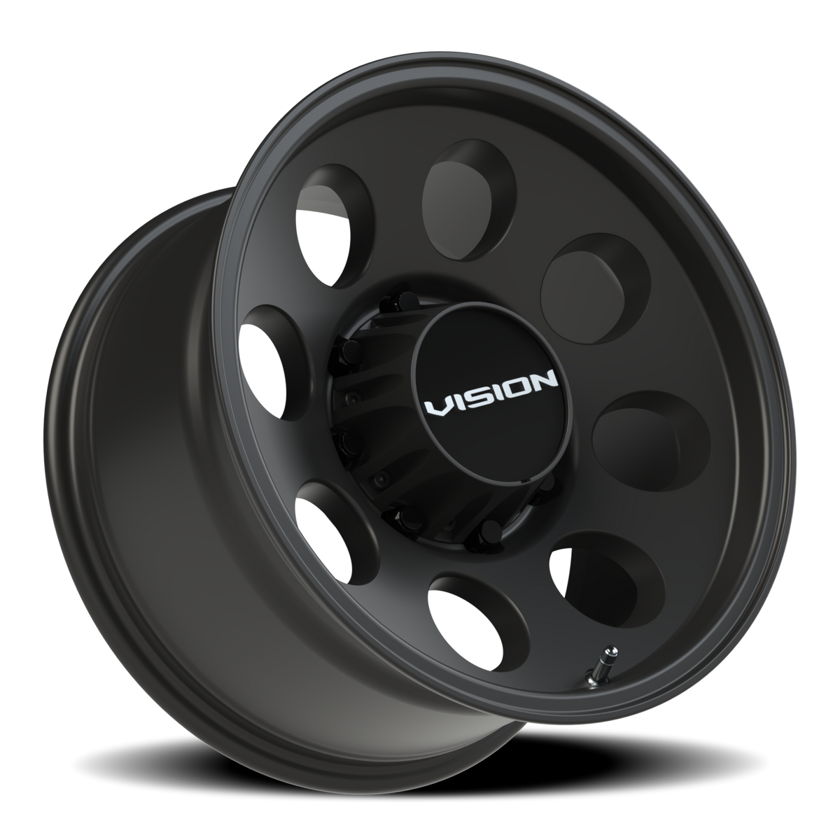 Vision Wheel 56 Satin Black 17x9 -12 8x170mm 125.2mm - Wheelwiz
