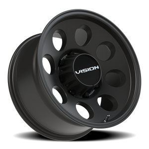 Vision Wheel 56 Satin Black 17x9 -12 8x170mm 125.2mm - Wheelwiz