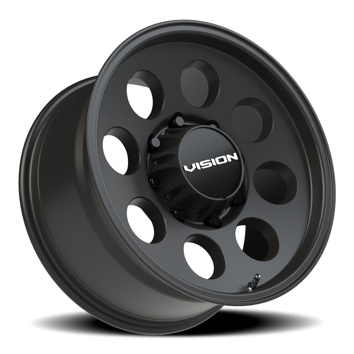 Vision Wheel 56 Satin Black 18x9 +12 8x165.1mm 125.2mm - Wheelwiz