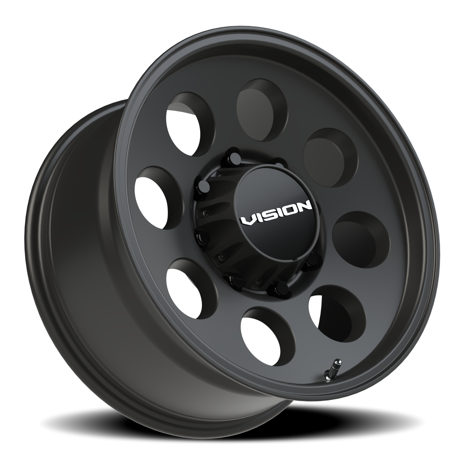 Vision Wheel 56 Satin Black 18x9 +12 8x180mm 124.3mm - Wheelwiz
