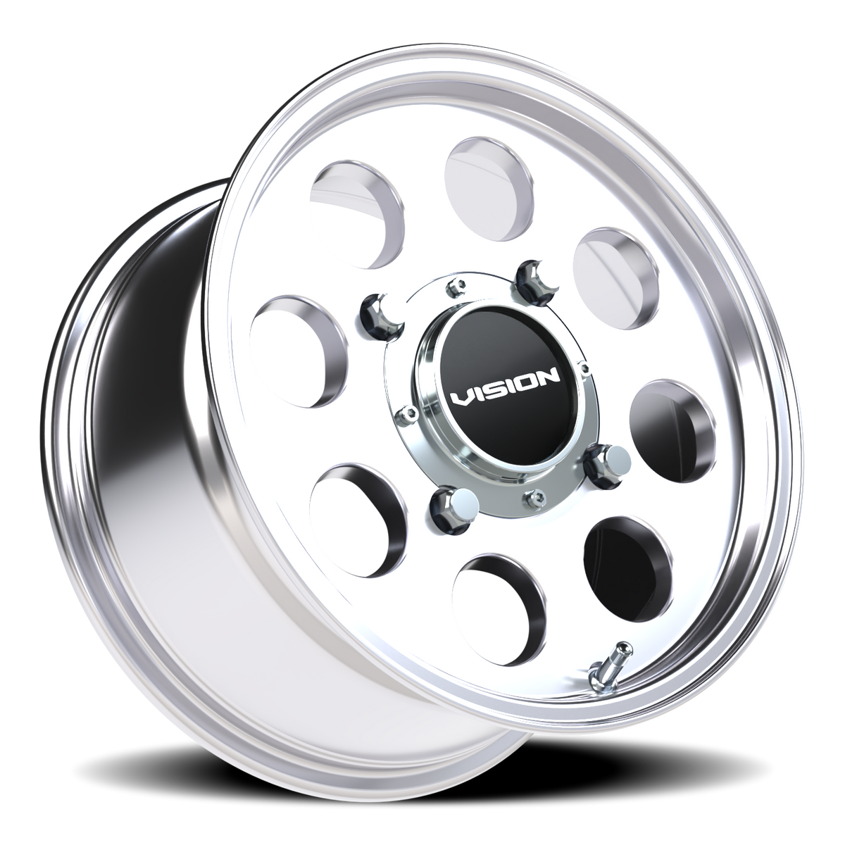 Vision Wheel 56 Polished 14x7 +13 4x136mm 110.1mm - Wheelwiz