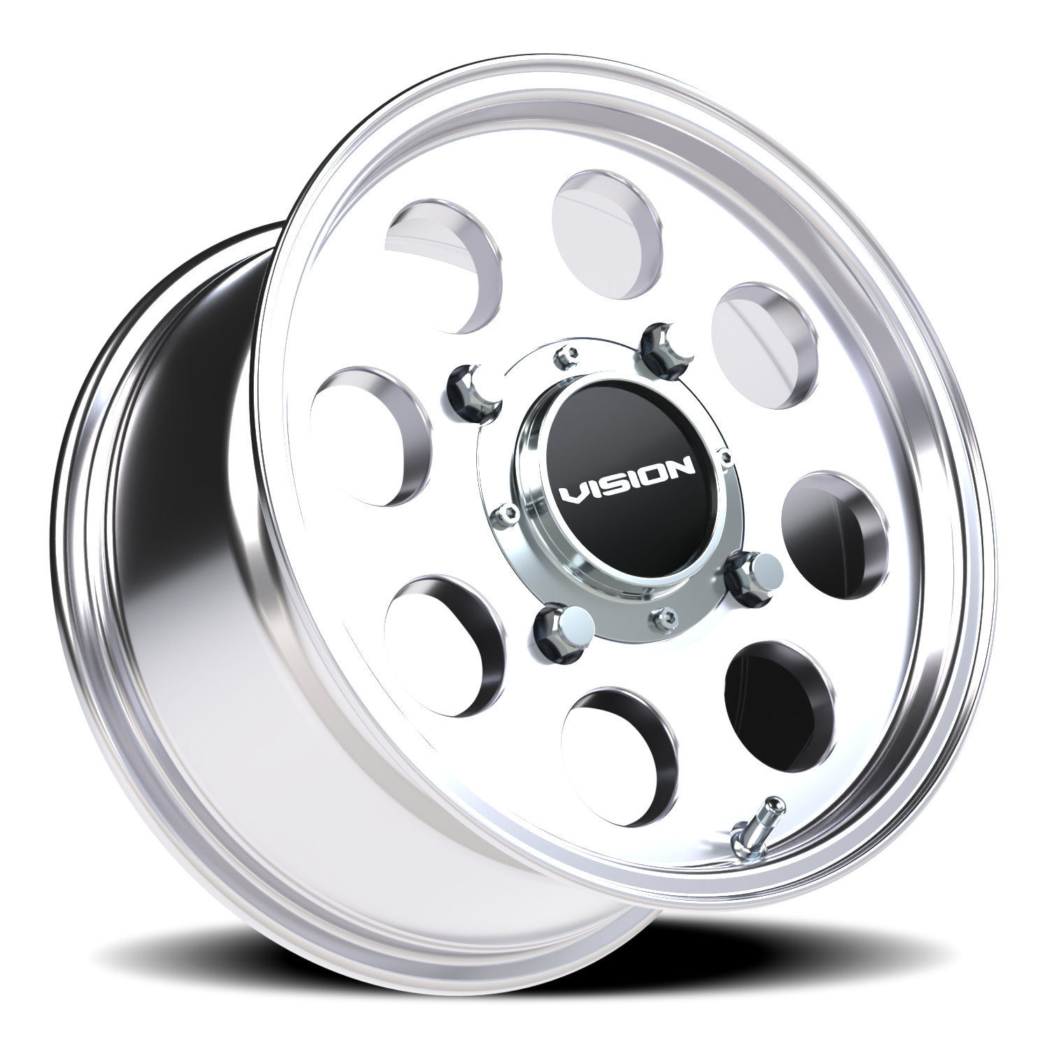 Vision Wheel 56 Polished 14x7 +38 4x156mm 131.1mm - Wheelwiz