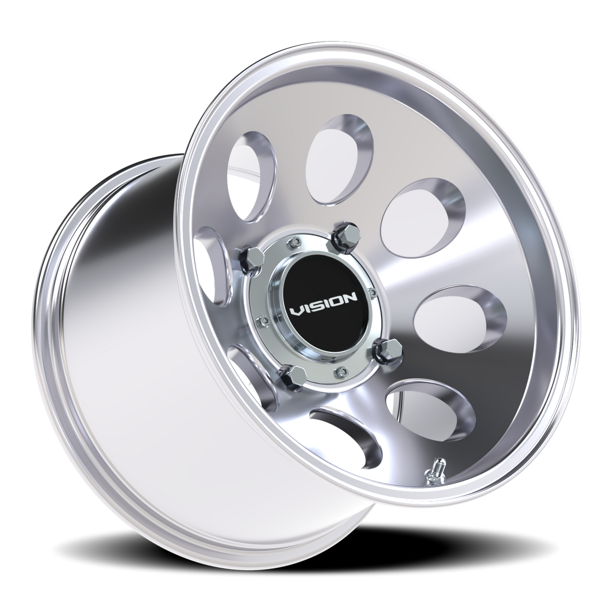 Vision Wheel 56 Polished 15x10 -10 4x136mm 110.1mm - Wheelwiz