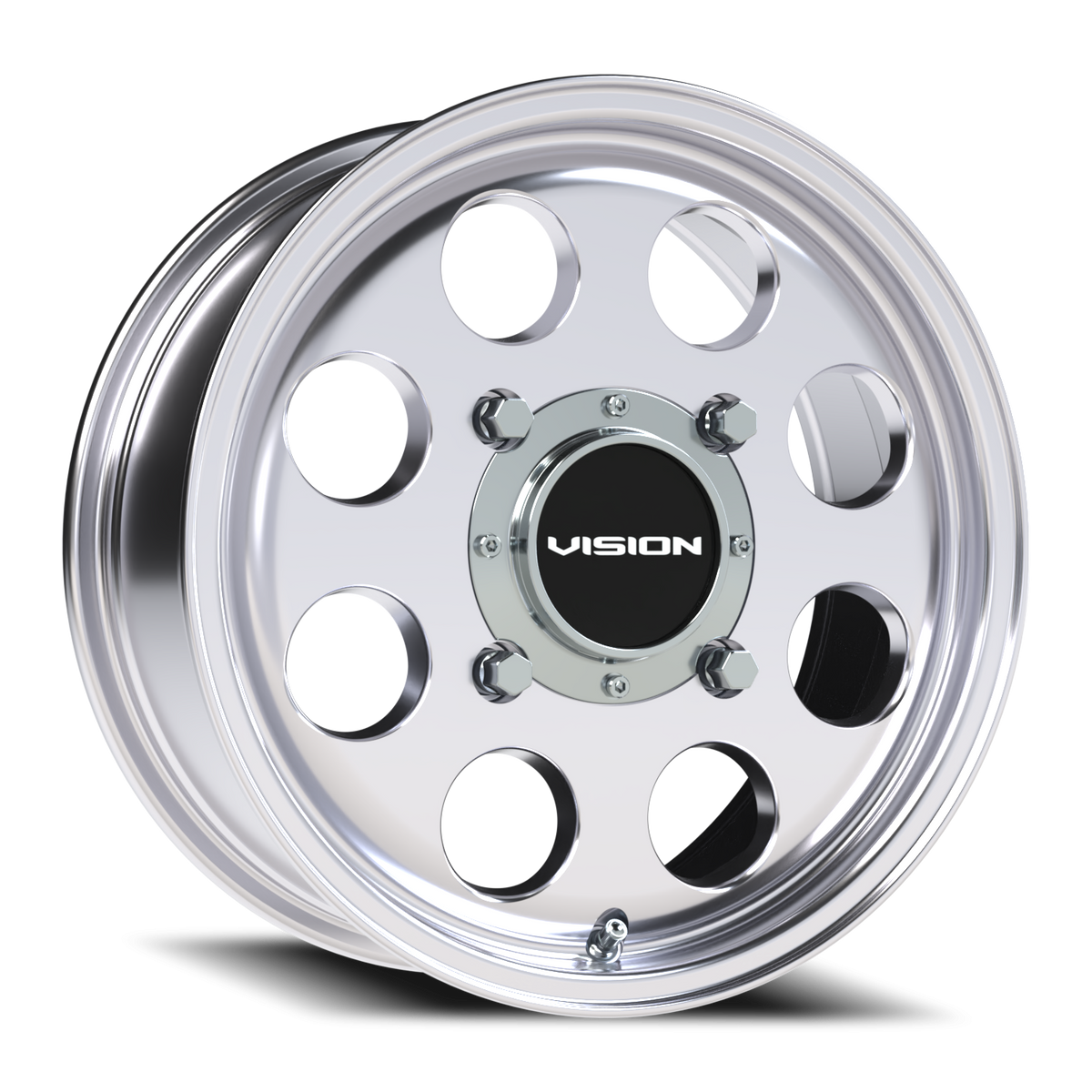 Vision Wheel 56 Polished 15x6 +38 4x156mm 131.1mm - Wheelwiz