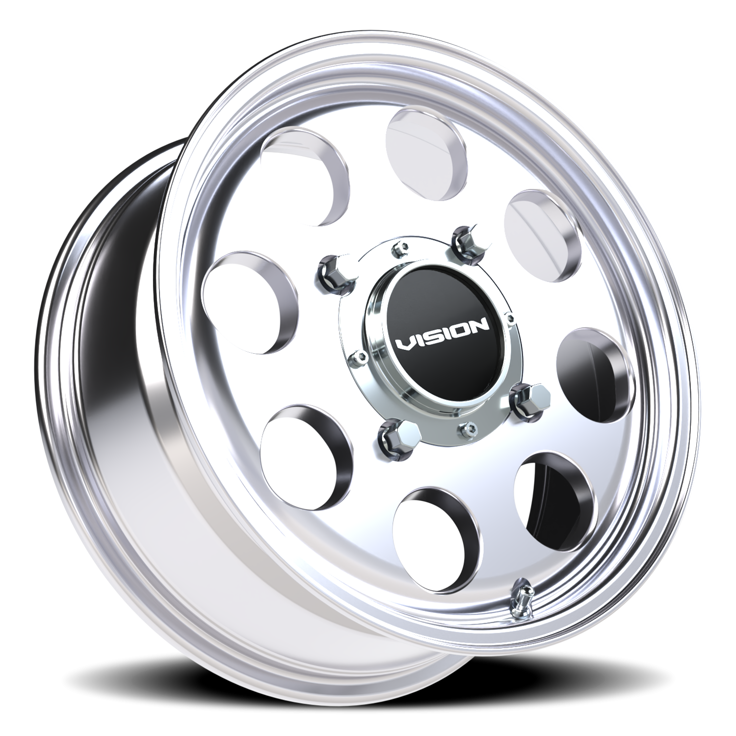 Vision Wheel 56 Polished 15x6 +38 4x156mm 131.1mm - Wheelwiz