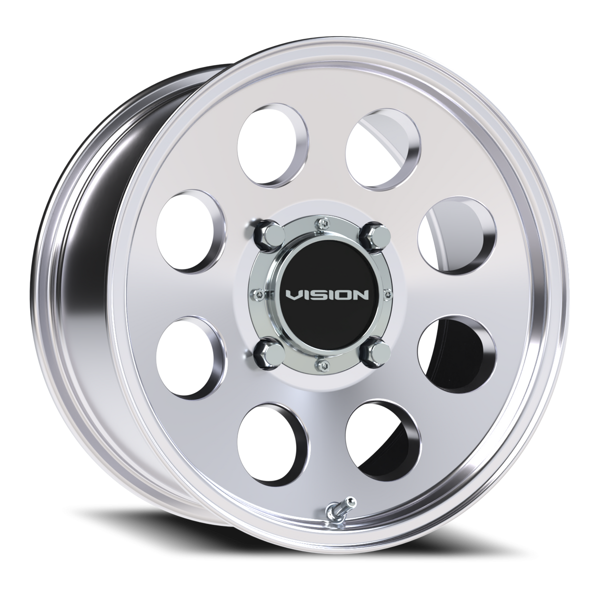 Vision Wheel 56 Polished 15x7 +13 4x136mm 110.1mm - Wheelwiz